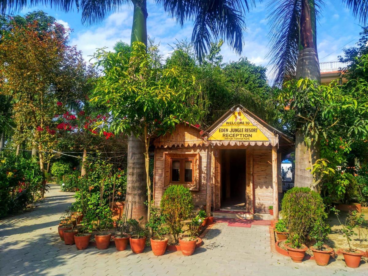 Eden jungle resort Sauraha Exterior foto